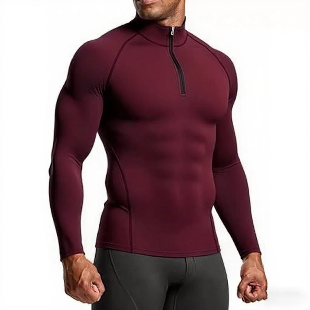 Men Sportswear Long Sleeve Gym T Shirt For Running Training