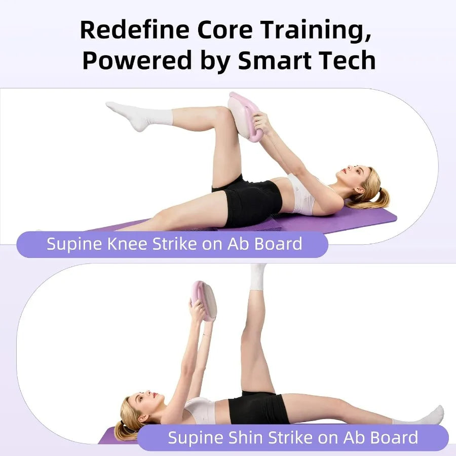 Smart Ab Trainer Machine With Bluetooth Music Counter Sit Up Core Workout