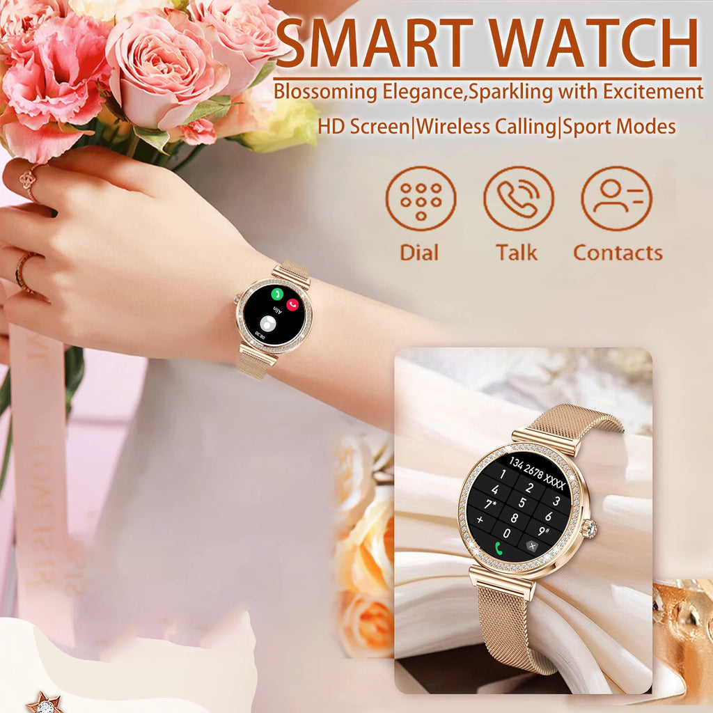 INNOFOVO Women Smartwatch With Wireless Calls And Comprehensive Activity Tracking
