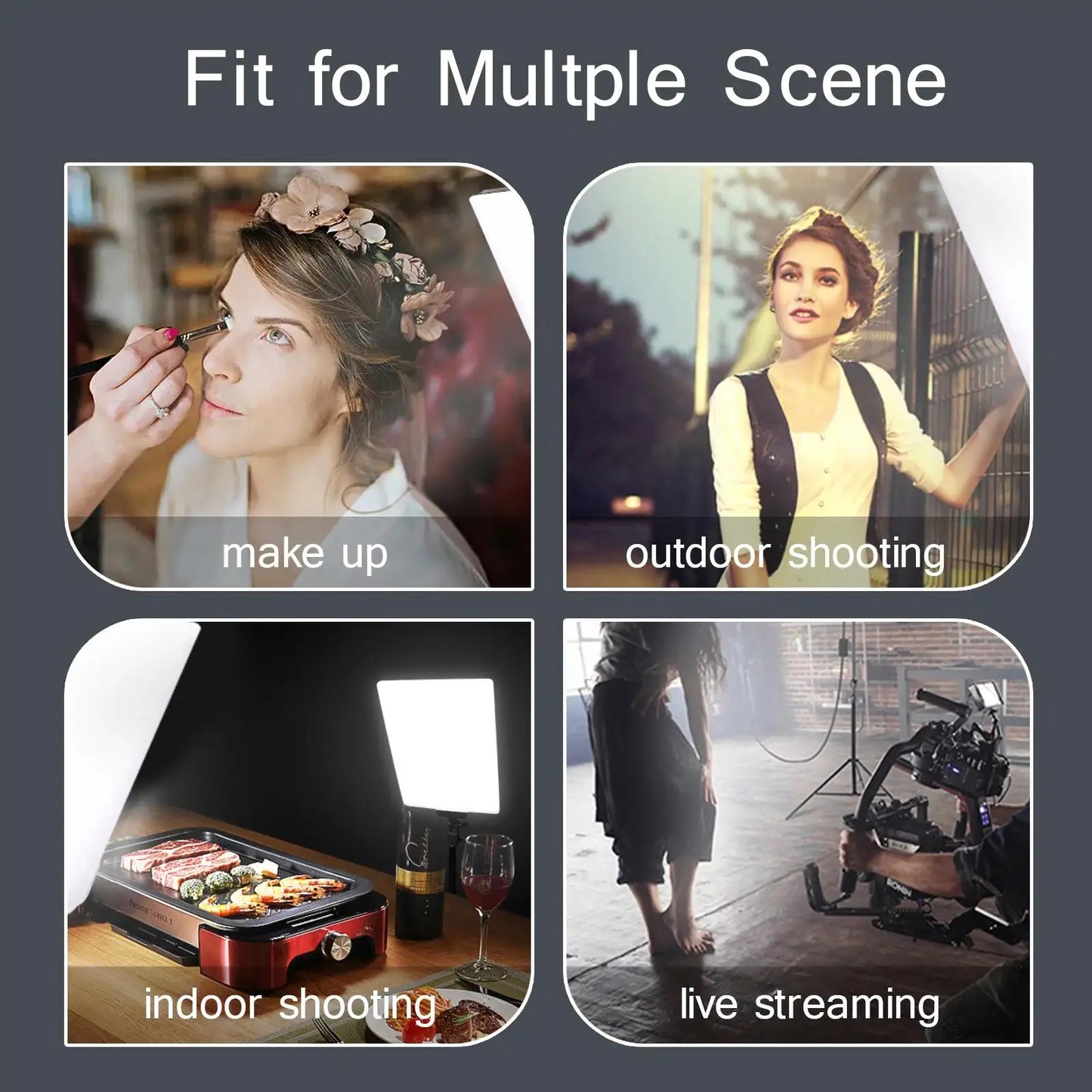 LED Video Light With Tripod For Live Streaming And Photos