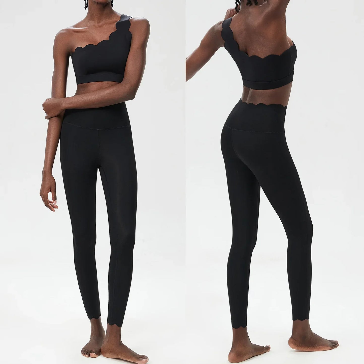 Women Two Piece Fitness Yoga Set Quick Dry Breathable Sportswear