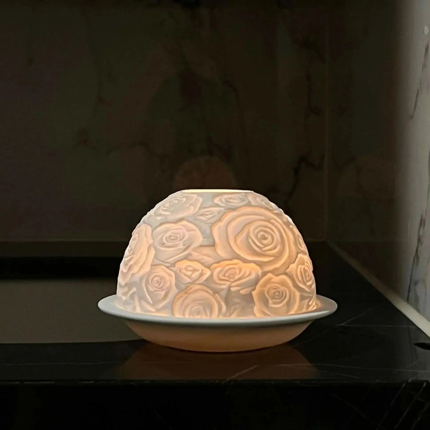 3D Flower Porcelain Candle Holder For Home Decor And Gifts