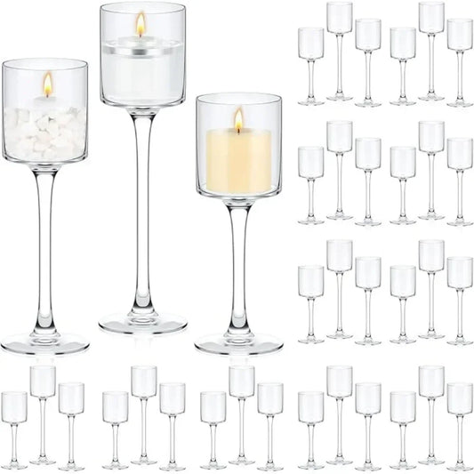 Glass Tealight Candle Holders For Weddings Table Centerpieces