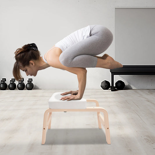 Yoga Headstand Stool Free Standing Invert Chair Multi Functional Bench