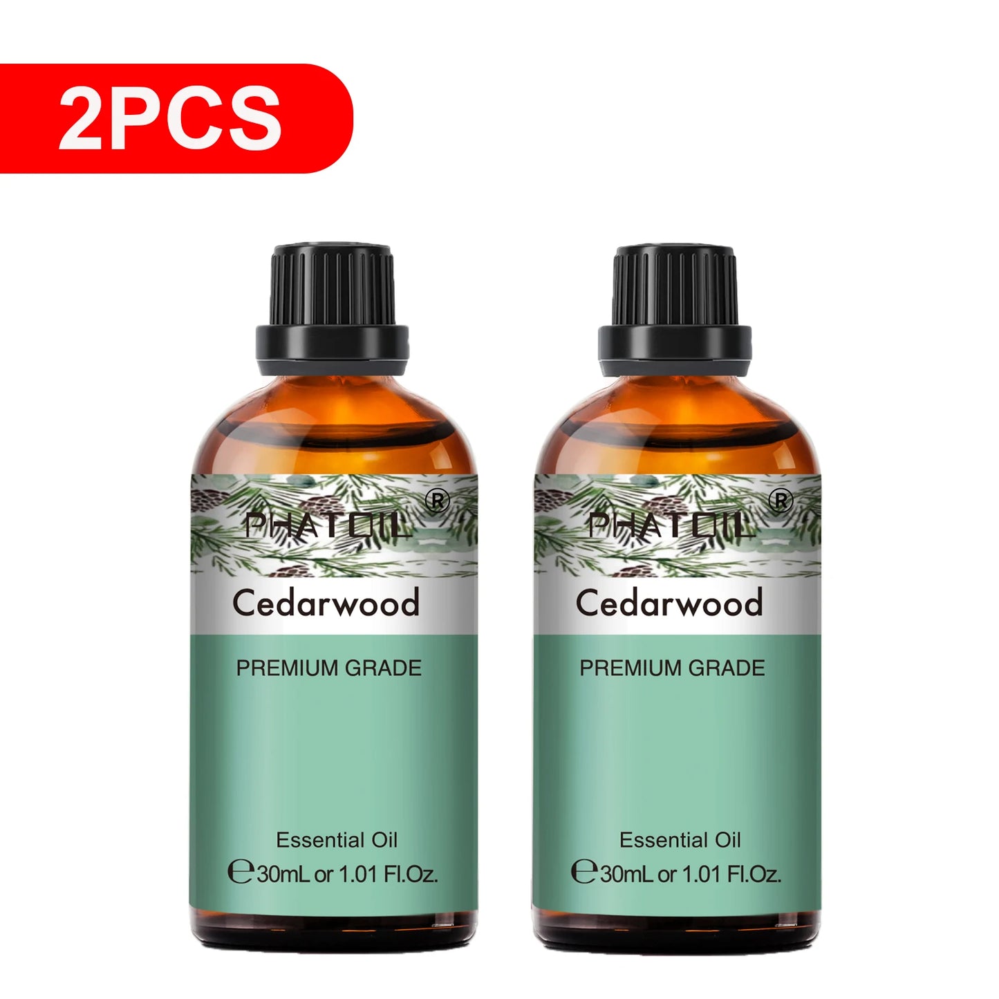PHATOIL Essential Oils Set Peppermint Rose Lemon Lavender Eucalyptus Diffuser