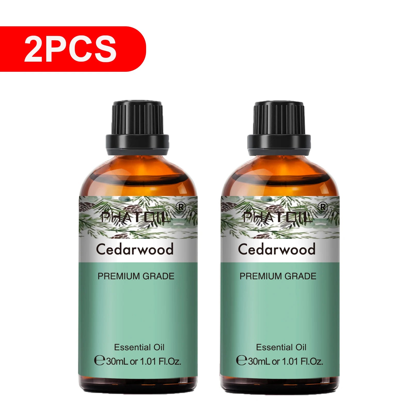 PHATOIL Essential Oils Set Peppermint Rose Lemon Lavender Eucalyptus Diffuser