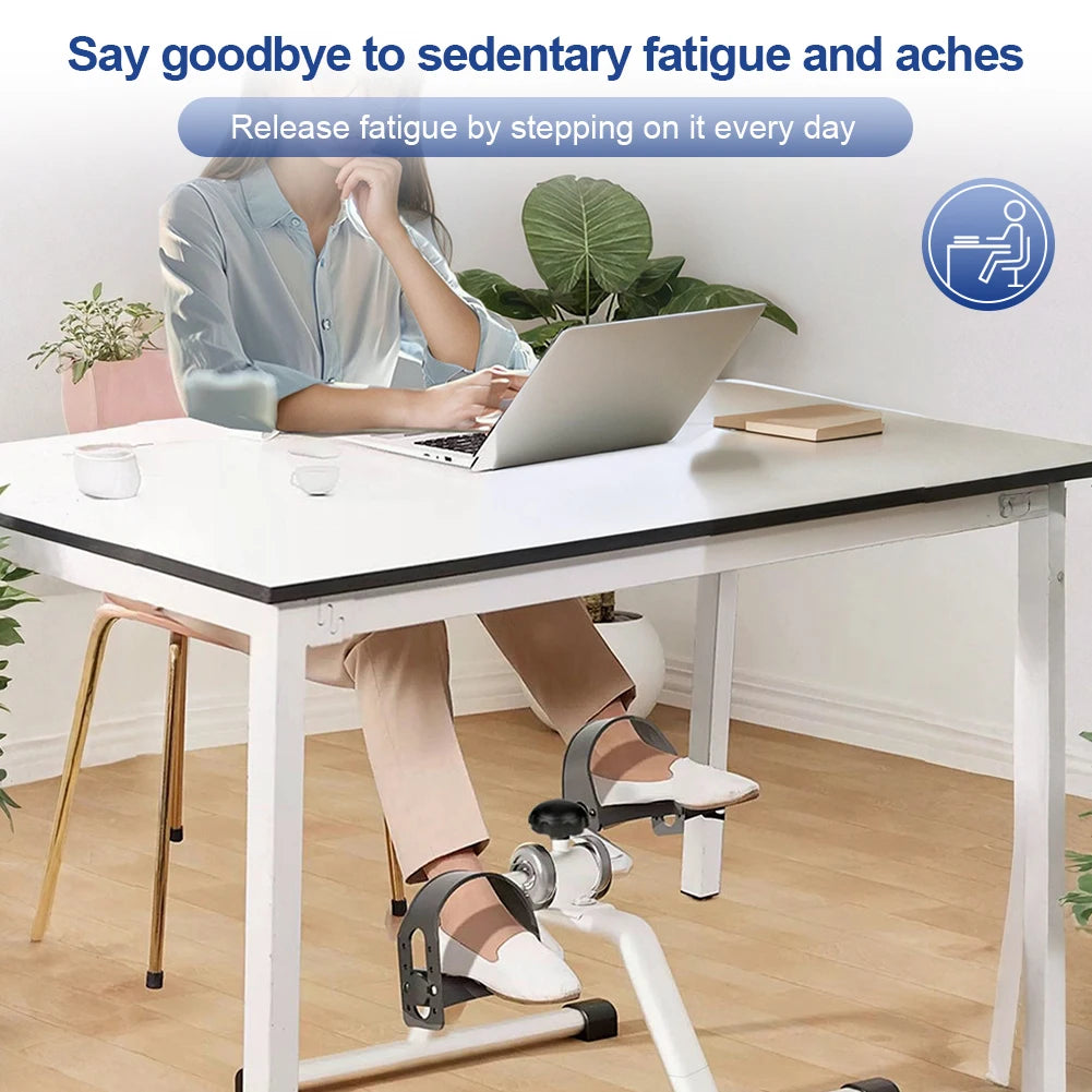 Foot Pedal Exerciser Under Desk With Adjustable Resistance