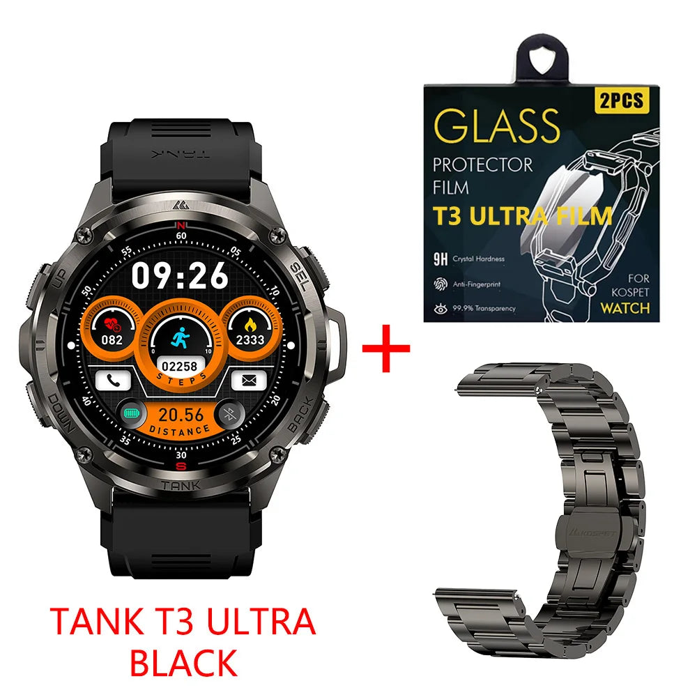 KOSPET Tank T3 Ultra GPS Rugged Smartwatch Altimeter