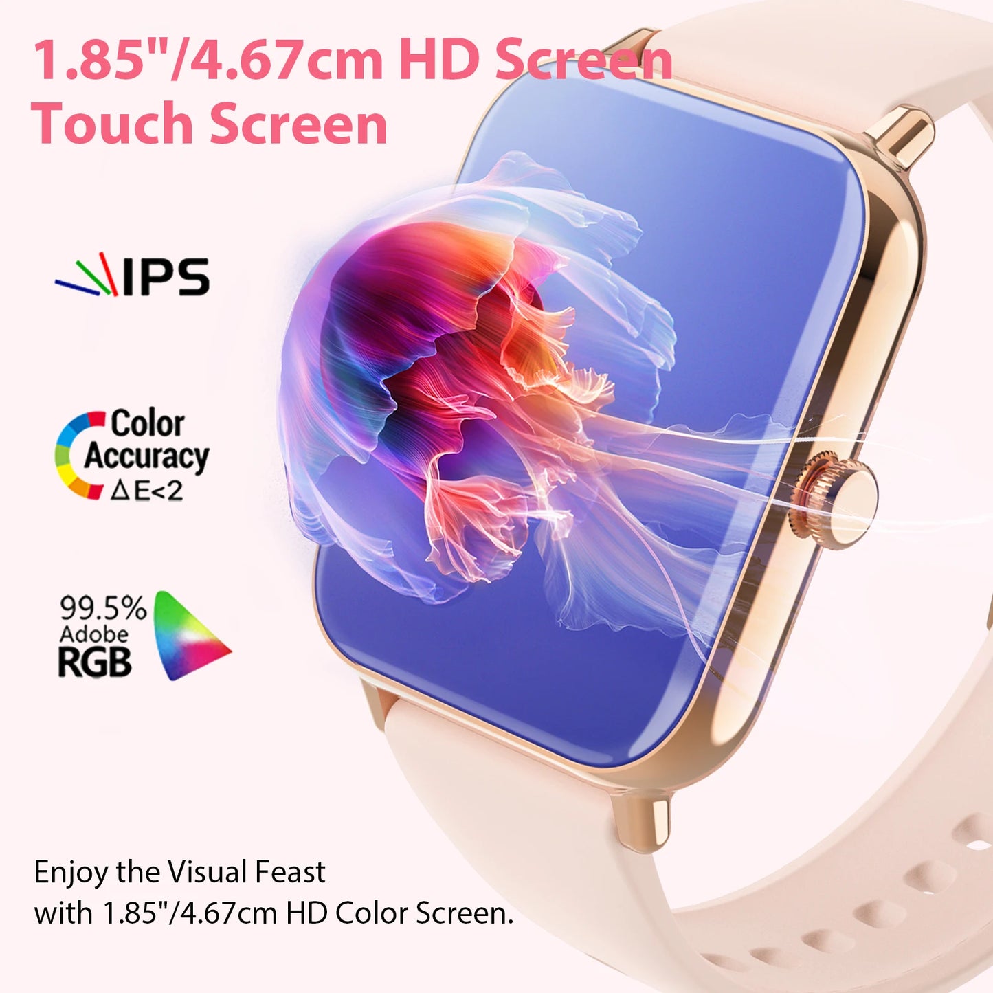 INNOFOVO TFT Touchscreen Smartwatch With Calls And Message Notifications