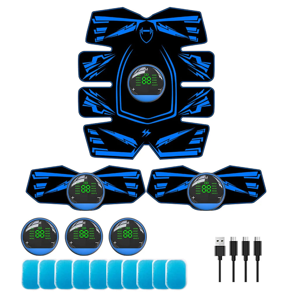 XMSJ EMS 8Pad Ab Trainer And Muscle Stimulator Abdominal Toning