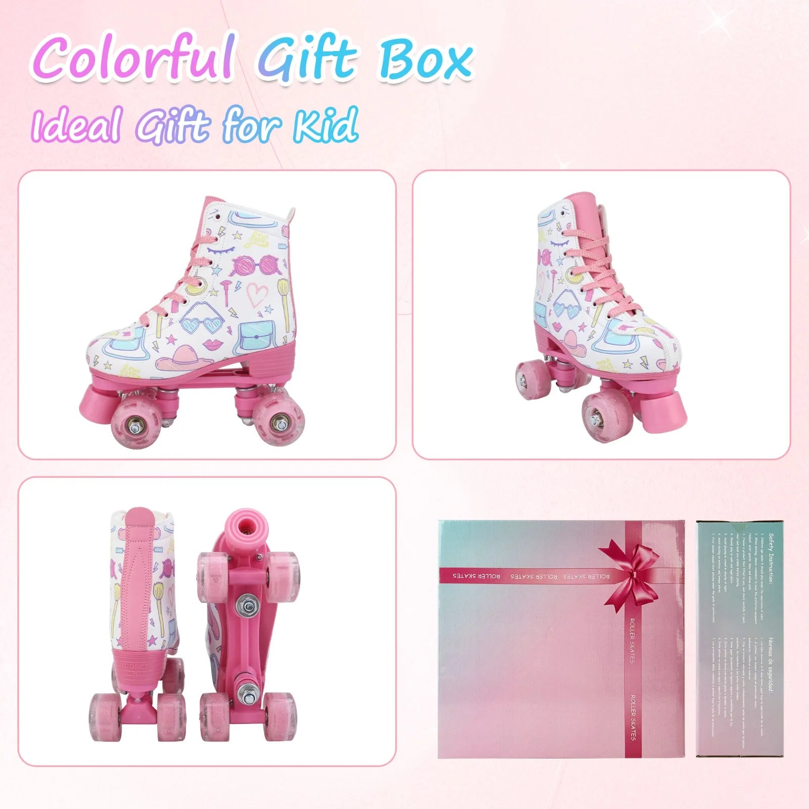 YYW Double Row Roller Skate Shoes For Women Outdoor