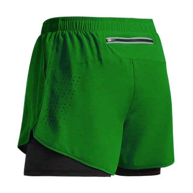 Men Running Shorts 2 In 1 Quick Dry Gym Training Shorts For Jogging