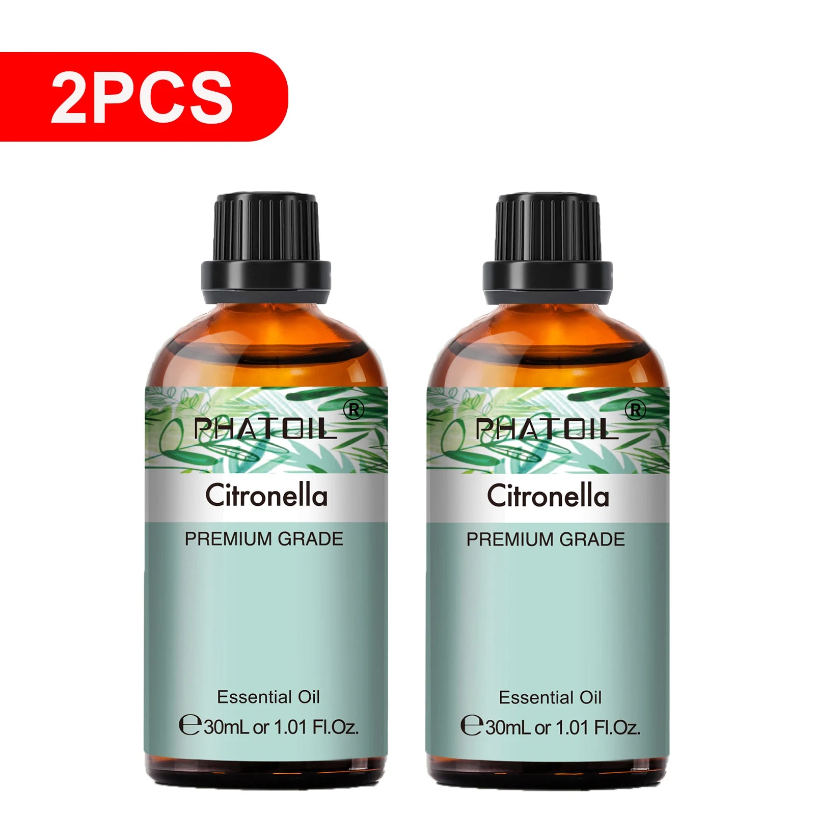 PHATOIL Essential Oils Set Peppermint Rose Lemon Lavender Eucalyptus Diffuser