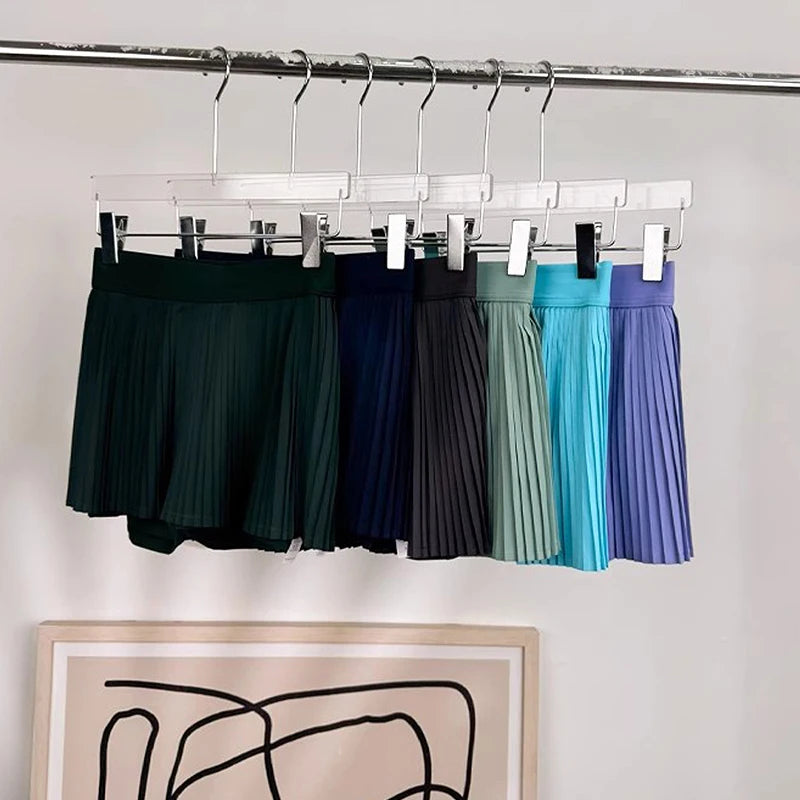 Women's Golf Sport Shorts Skirts Summer Breathable 2 in 1 Running Culottes High-Waist Sweatpants Outdoor Sports Skirt Shorts