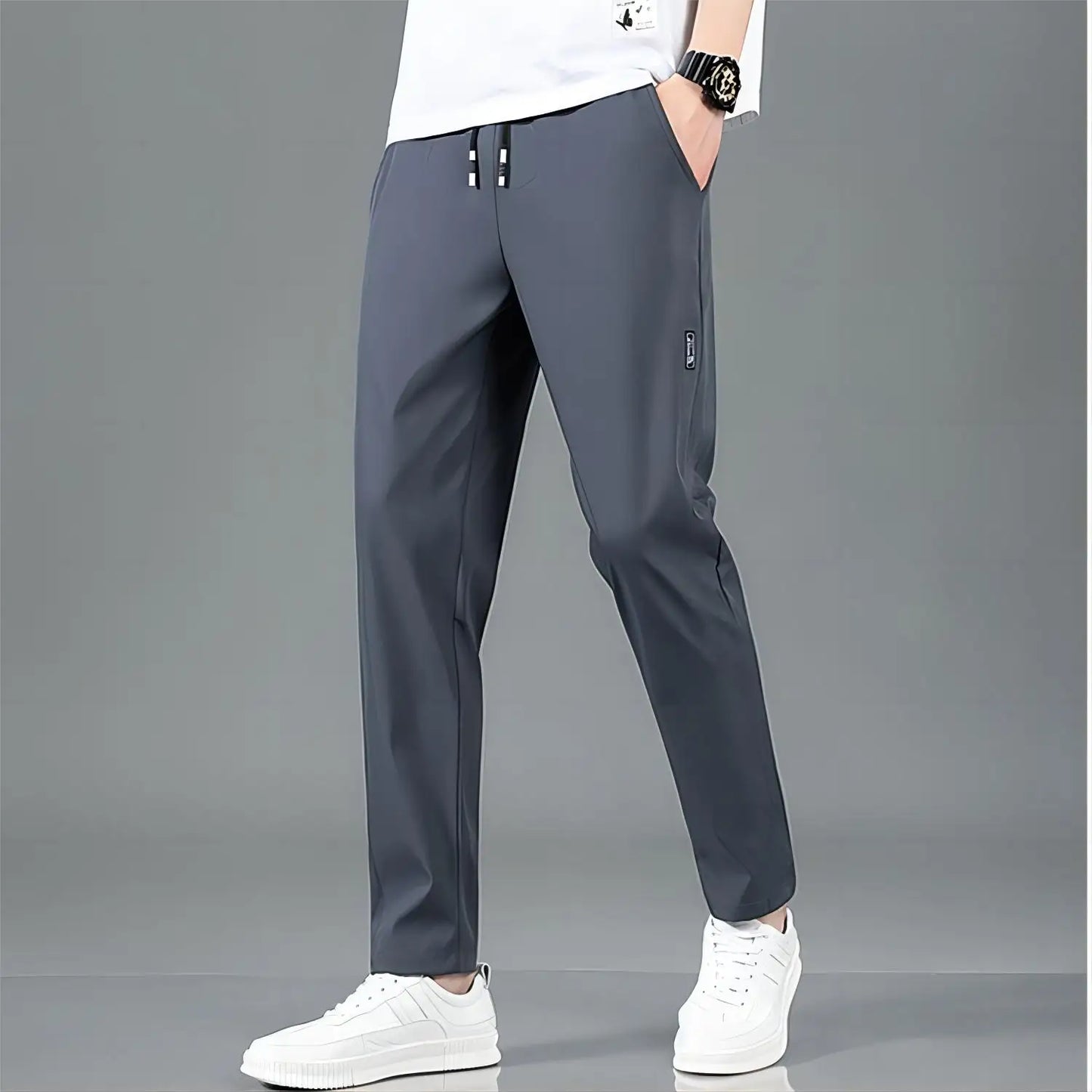 Women Sport Pants With Zipper Pockets For Running Jogging
