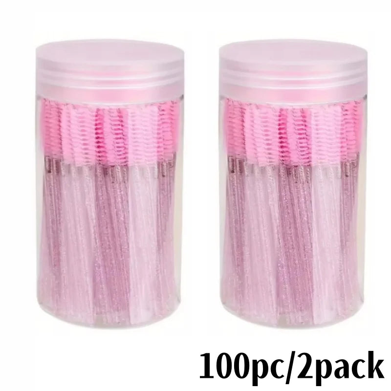 50 Piece Disposable Eyelash And Brow Brush Comb For Mascara