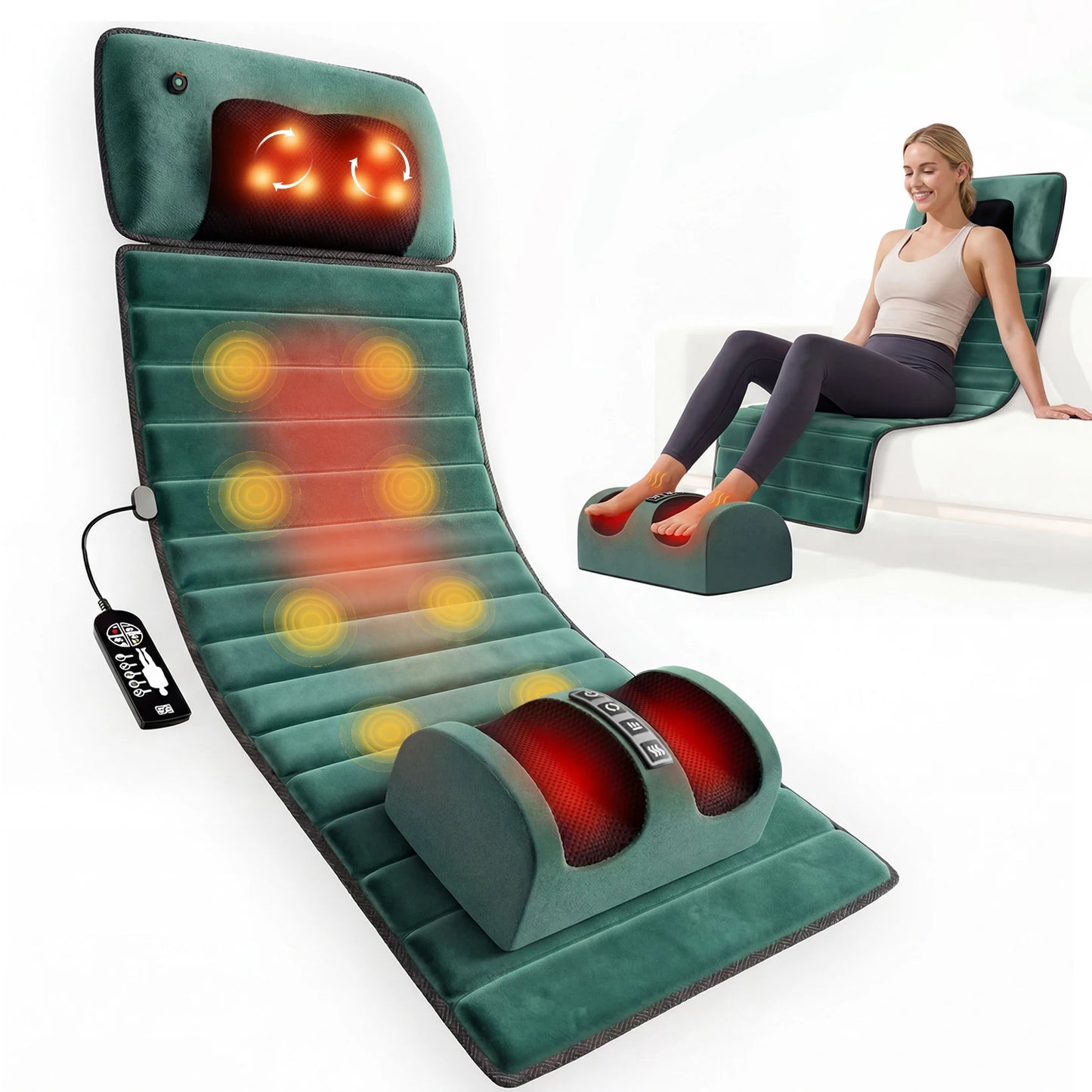 Deeper Relief Vibrating Massage Mat, Portable Muscle Relaxation Device