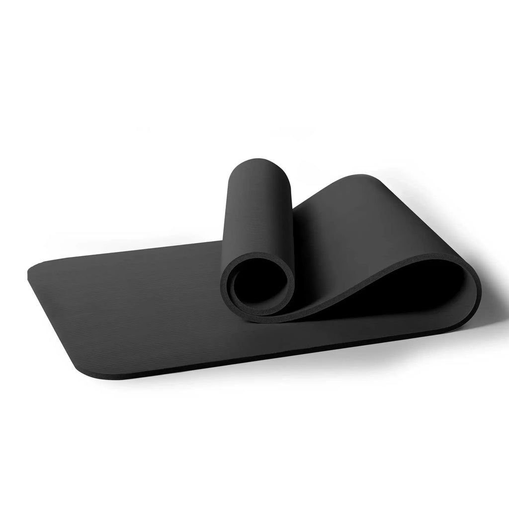 NBR Fitness Yoga Mat Non Slip Wide With Portable Carry Strap