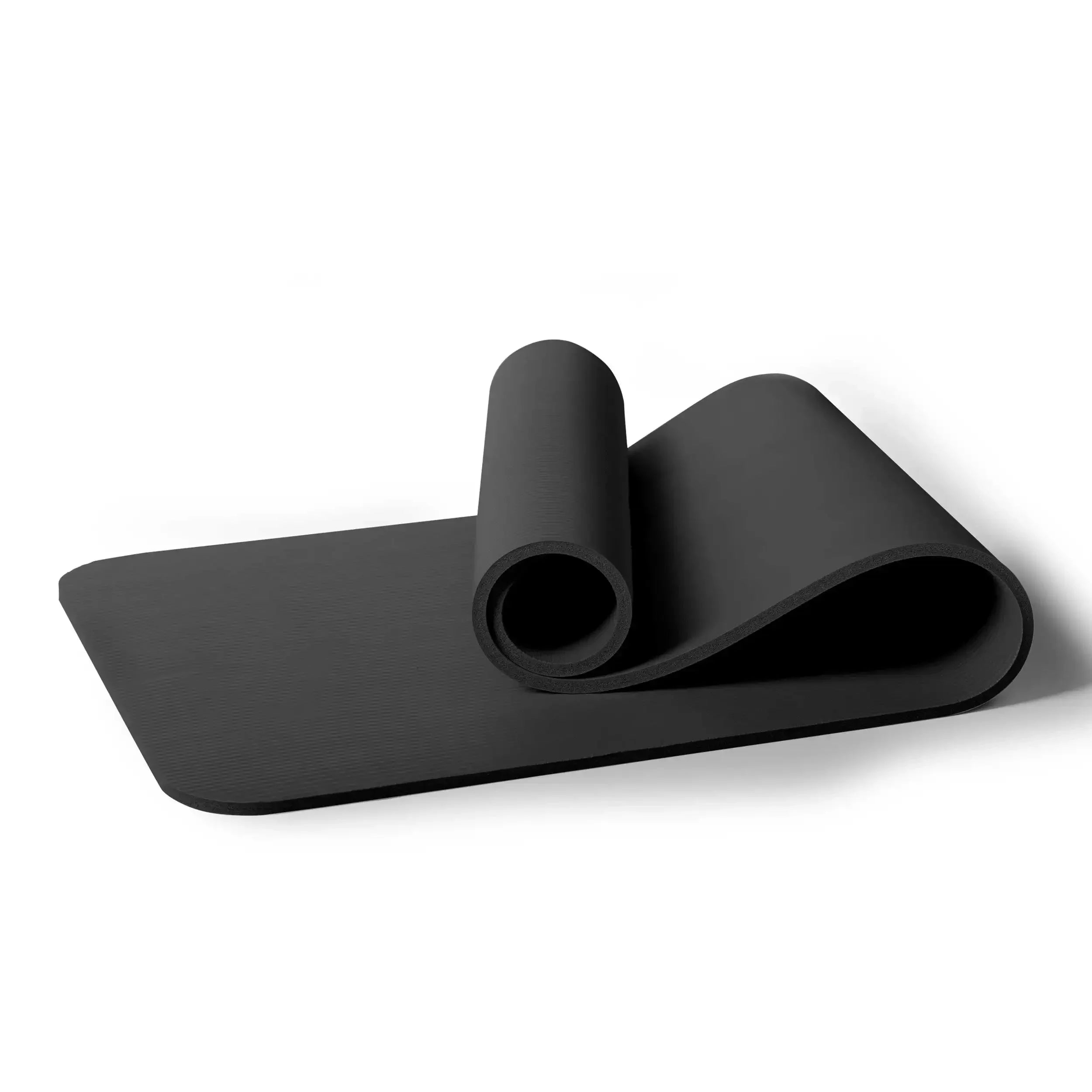 NBR Fitness Yoga Mat Non Slip Wide With Portable Carry Strap