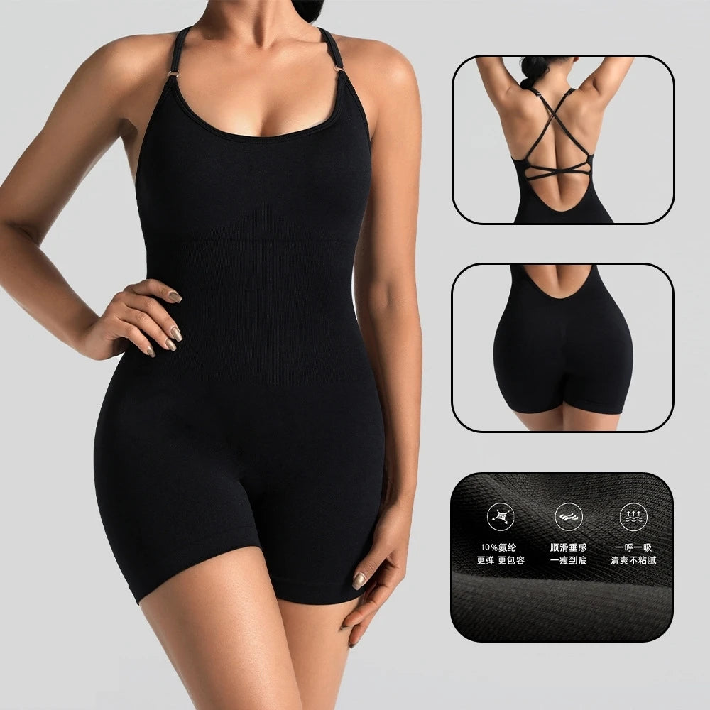Women Yoga Sets Jumpsuits Active Wear Fitness Clothing Workout Clothes
