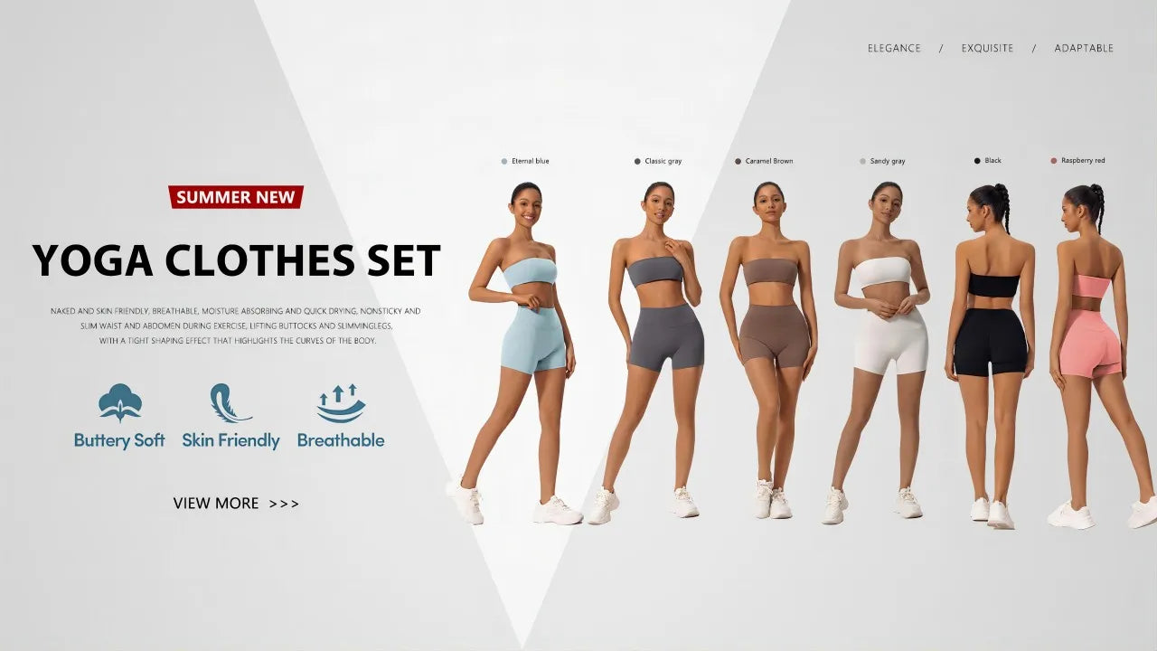 Ctenkevet Women Two Piece Fitness Set Yoga Gym Crop Top