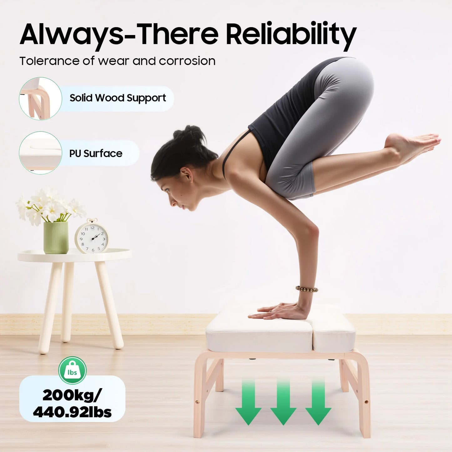 Yoga Headstand Stool Free Standing Invert Chair Multi Functional Bench