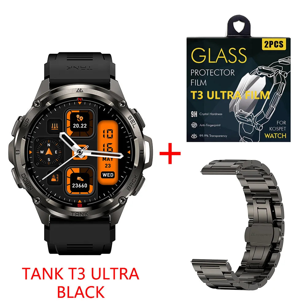 KOSPET Tank T3 Ultra GPS Smartwatch With Fitness Tracking