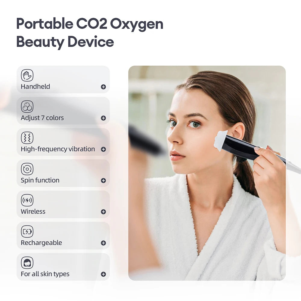 Oxygen Bubble Pen CO2 Oxygen Handheld Portable Facial Oxygen Bubble Beauty Device Tighten Skin And Eliminate Puffiness Skin Care