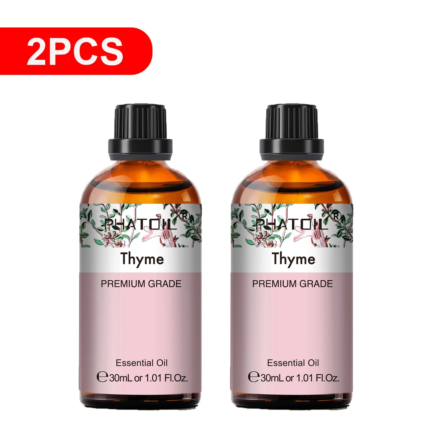 PHATOIL Essential Oils Set Peppermint Rose Lemon Lavender Eucalyptus Diffuser