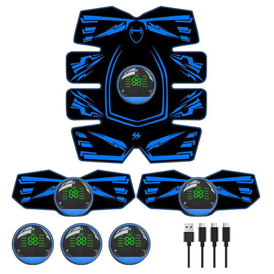XMSJ EMS 8Pad Ab Trainer And Muscle Stimulator Abdominal Toning