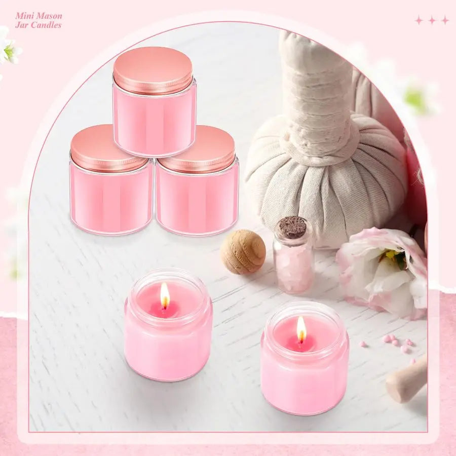 Zen Active Living Mason Jar Candles Set Soy Scented