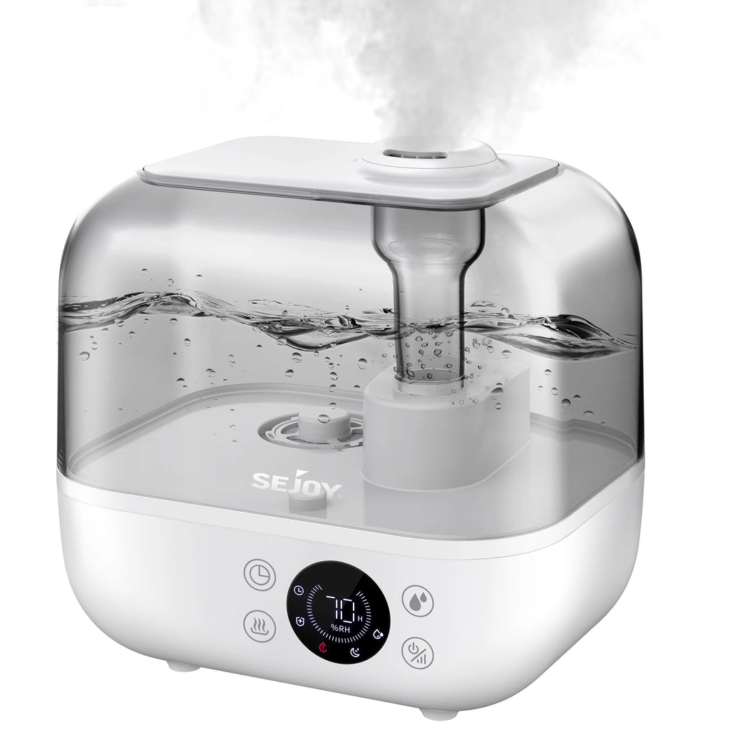 Sejoy Cool Mist Ultrasonic Humidifier For Bedroom And Home Office