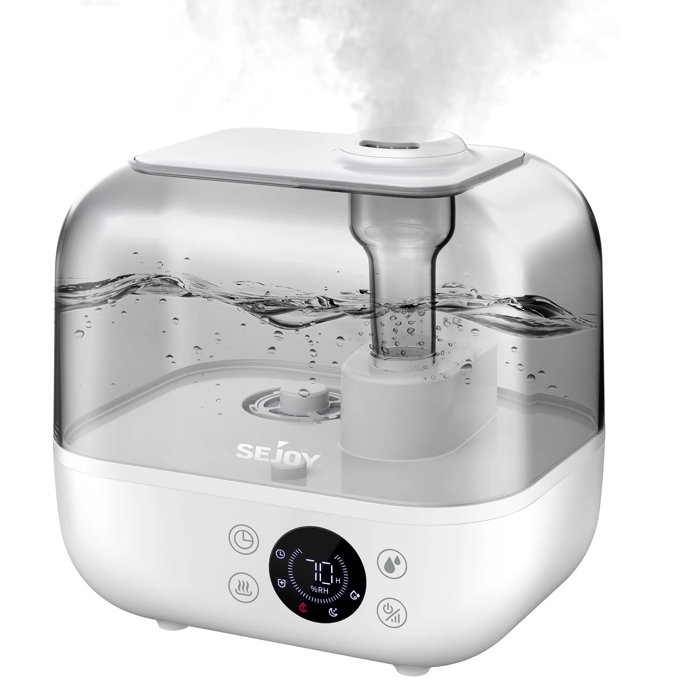 Sejoy Cool Mist Ultrasonic Humidifier For Bedroom And Home Office