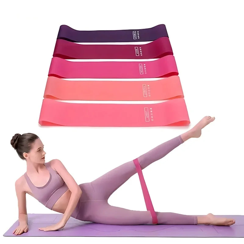 5-Piece Latex Resistance Band Set For Strength Training At Home