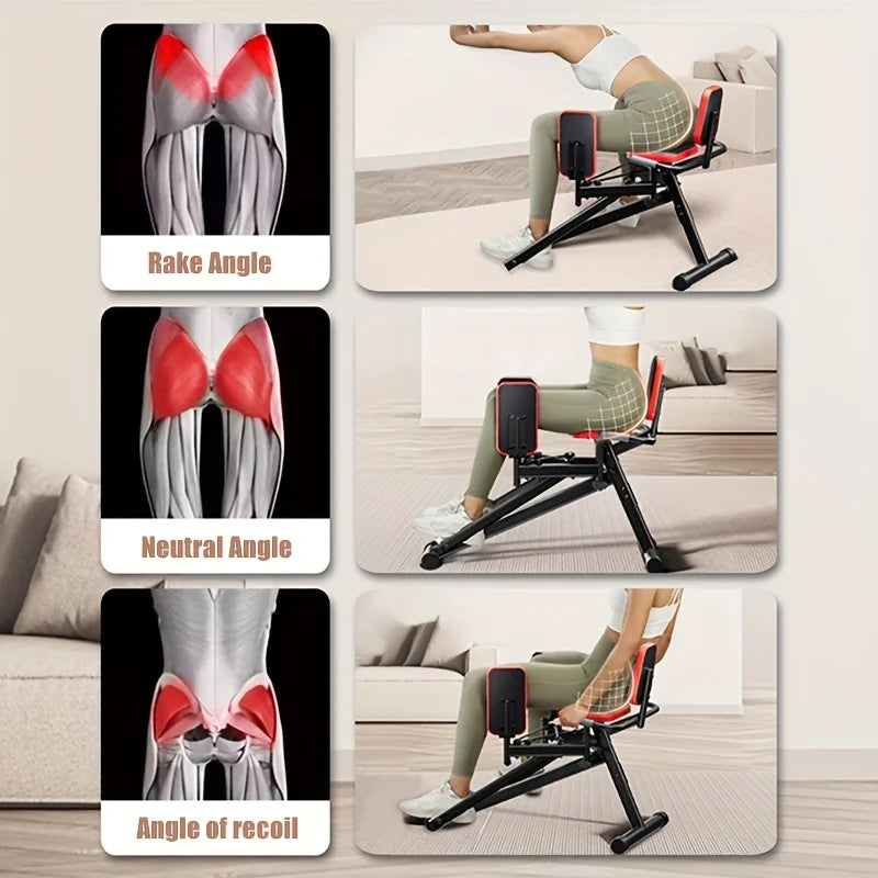 KBQ Adjustable Hip Abductor Machine for Home Leg Exercise