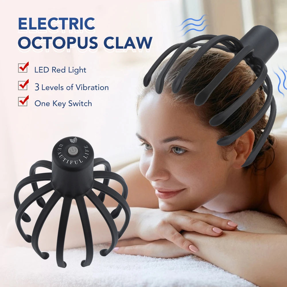 Electric Octopus Claw Scalp Massager Stress Relief Hailicare