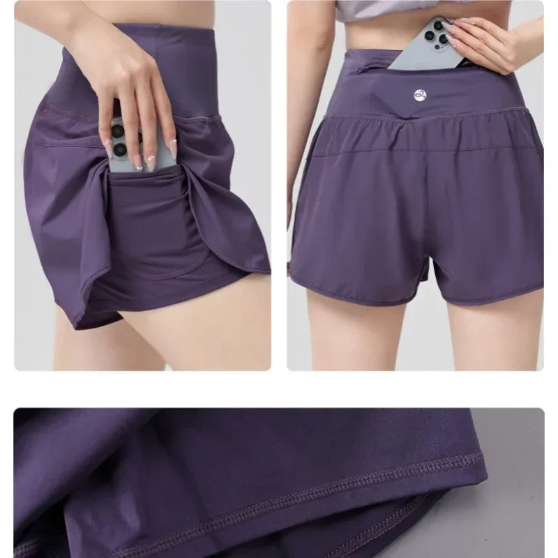 Women Two Piece Yoga Set Summer Sportswear Tops Shorts