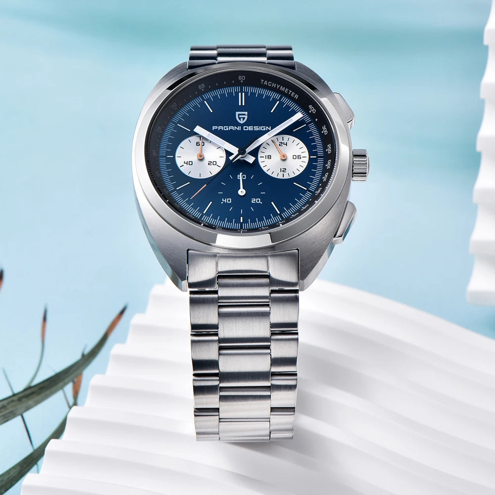 Pagani Design VK63 Sport Chronograph Stainless Steel Quartz Wristwatch