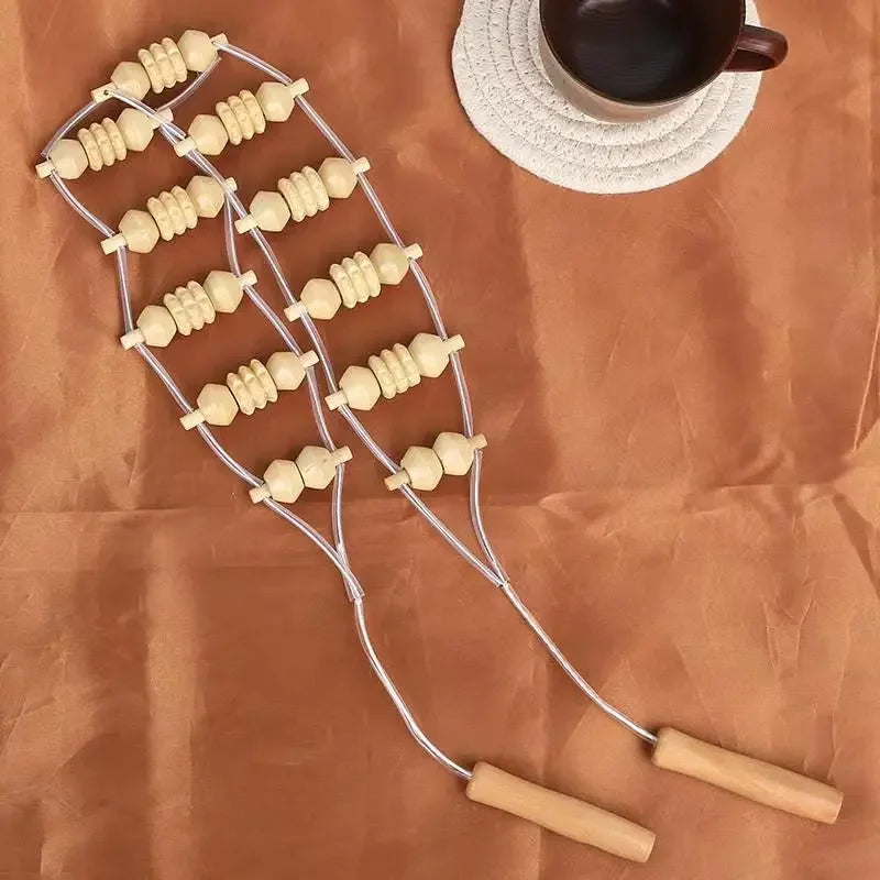 Wooden Lymphatic Drainage Massager Body Sculpturing Anti Cellulite Maderoterapia Set Colombian Wood Therapy Tools Men Women