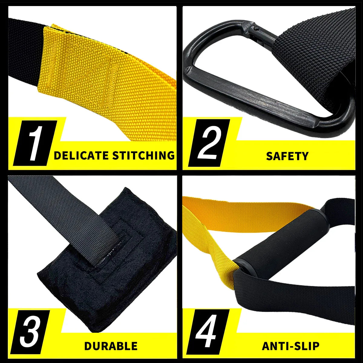 XMSJ Suspended Training Belt With Bungee Storage Bag