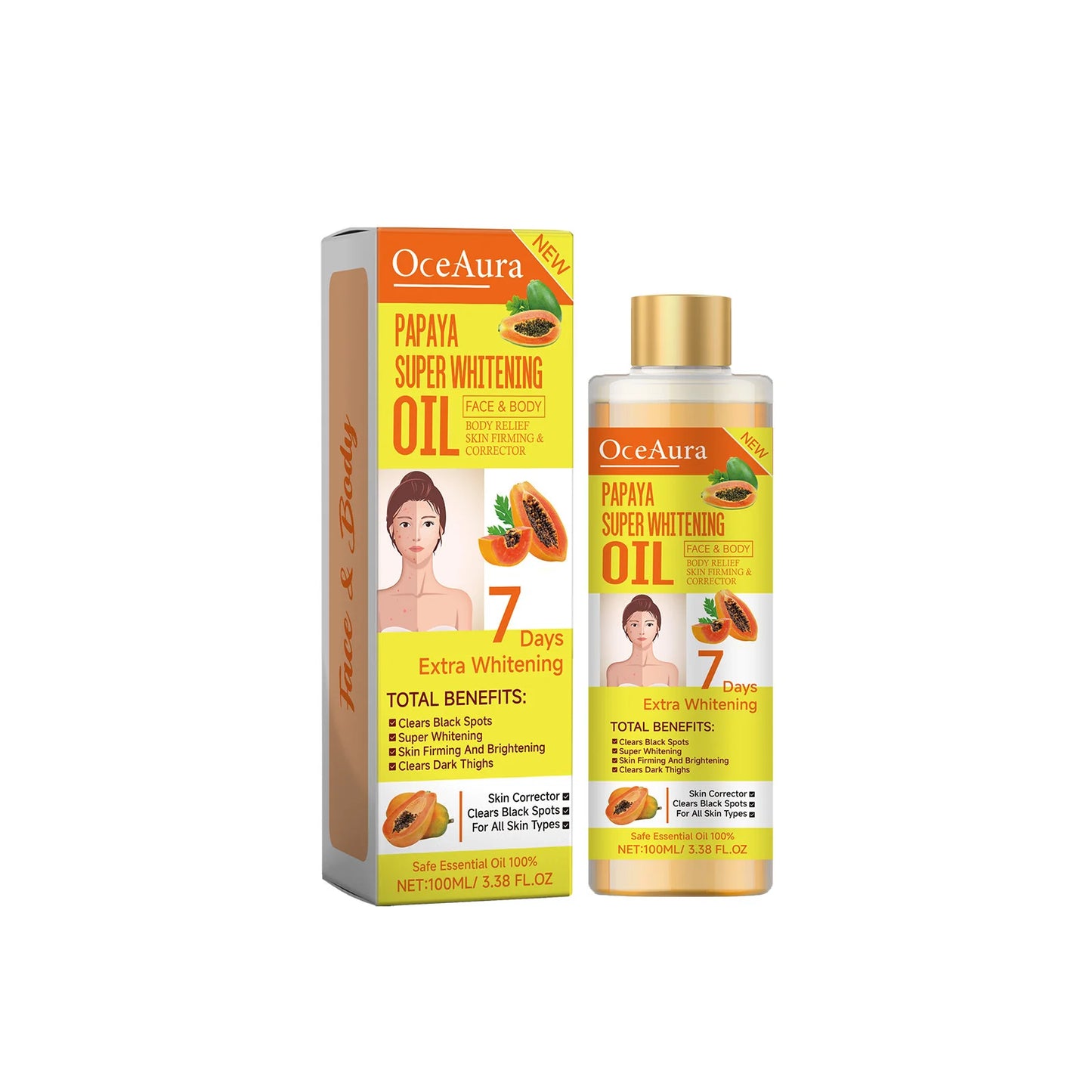 Zen Active Living Papaya Face Body Moisturizer Oil