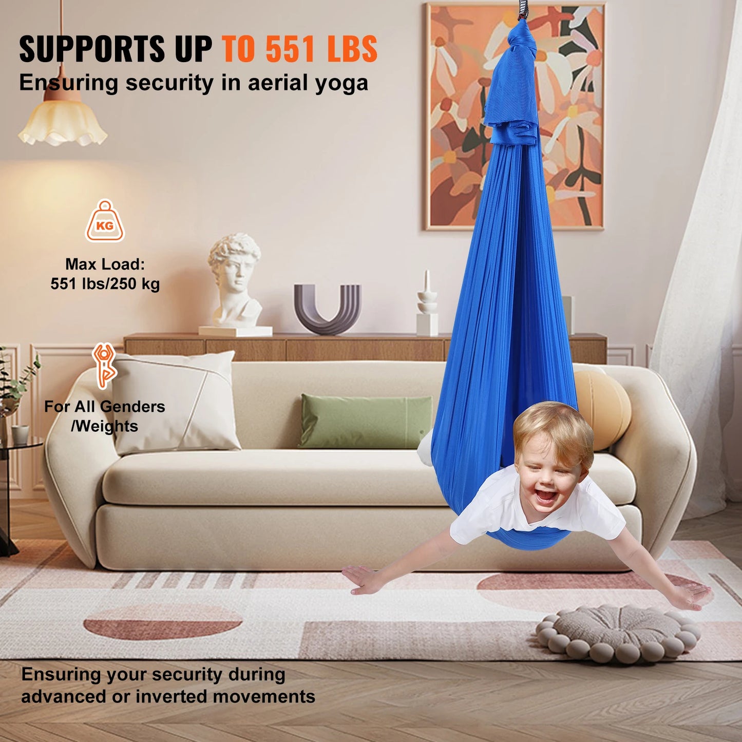 SucceBuy Sensory Swing For Kids With Special Needs Therapy Hammock