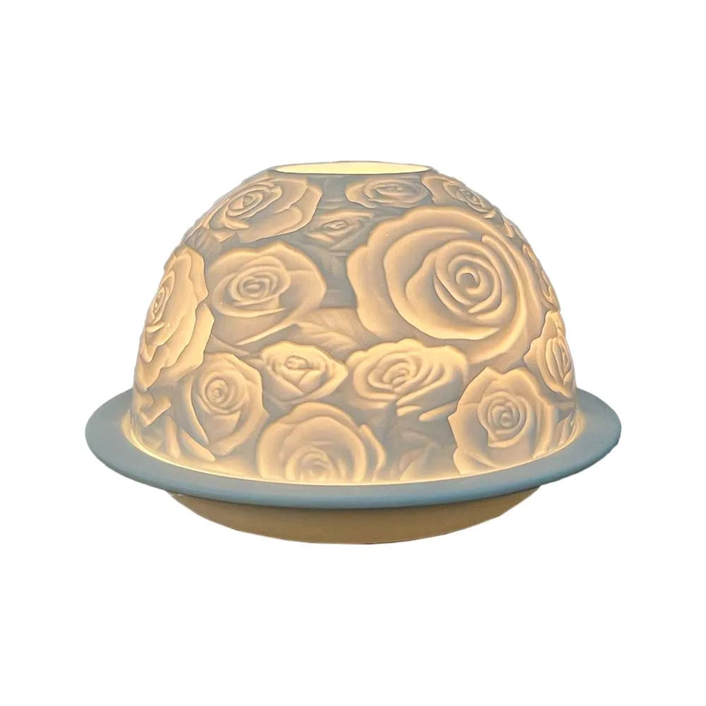 3D Flower Porcelain Candle Holder For Home Decor And Gifts