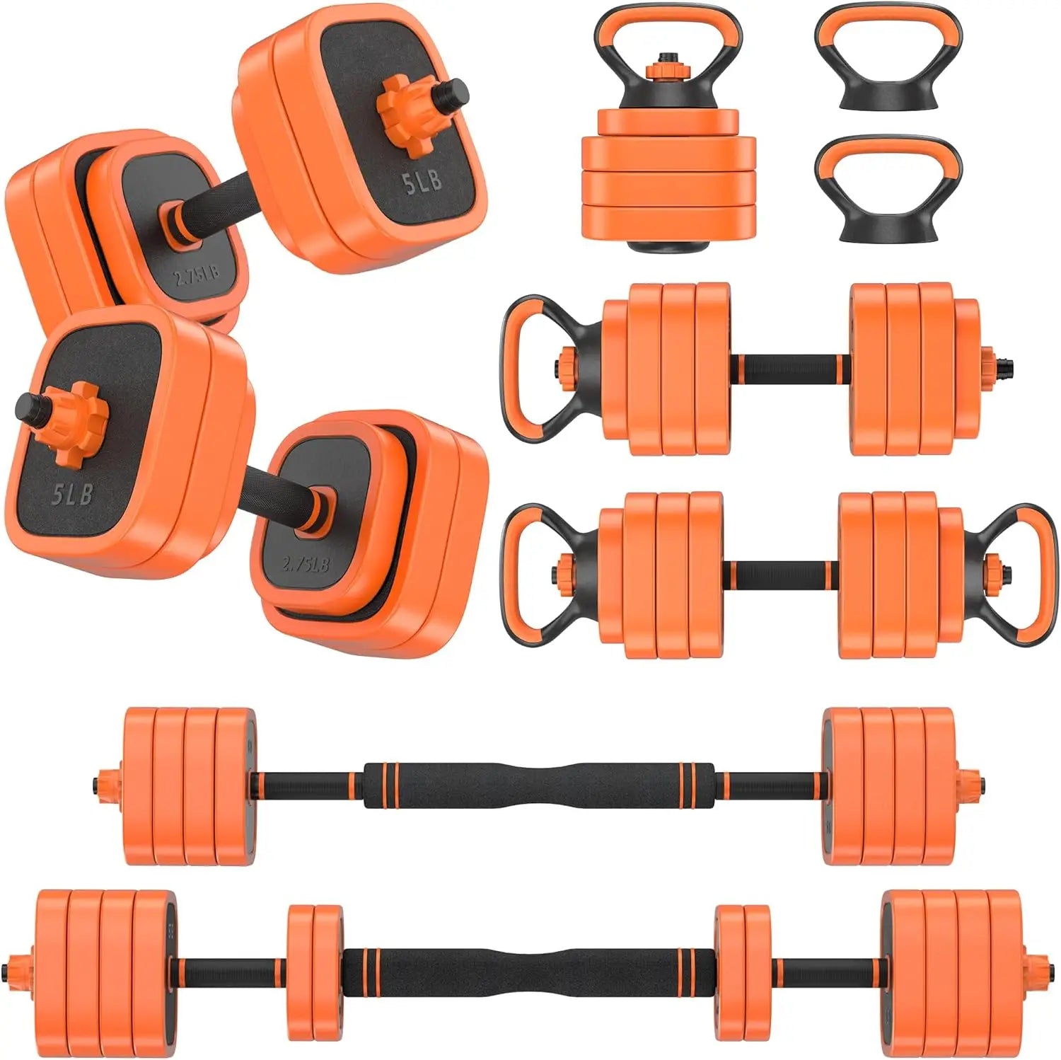 Zen Active Living Adjustable Dumbbells Set 4 In 1 For Home Gym