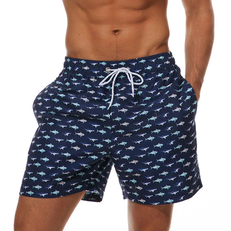 Quick Dry Summer Mens Swimwear Beach Board Shorts For Men