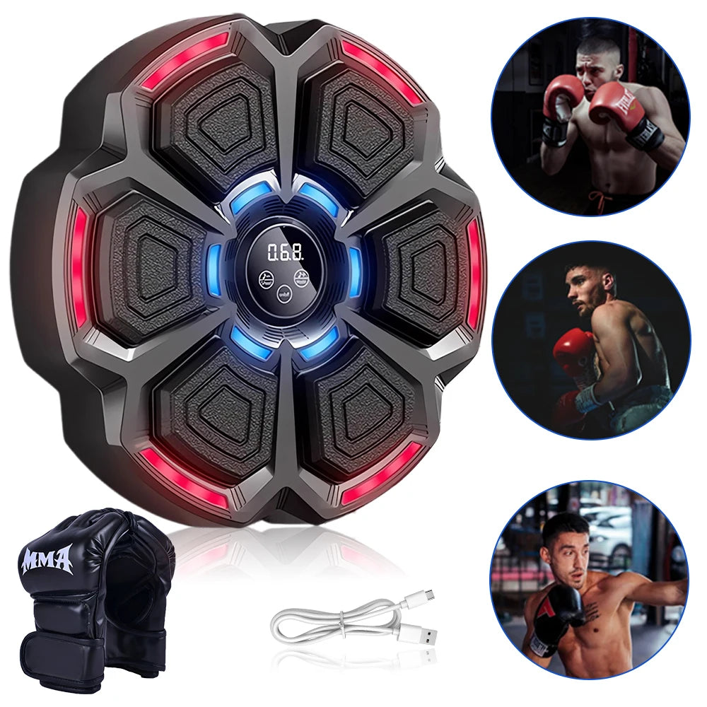 Hign Concerned Music Boxing Machine Adjustable Speed Wall Mounted Exercise