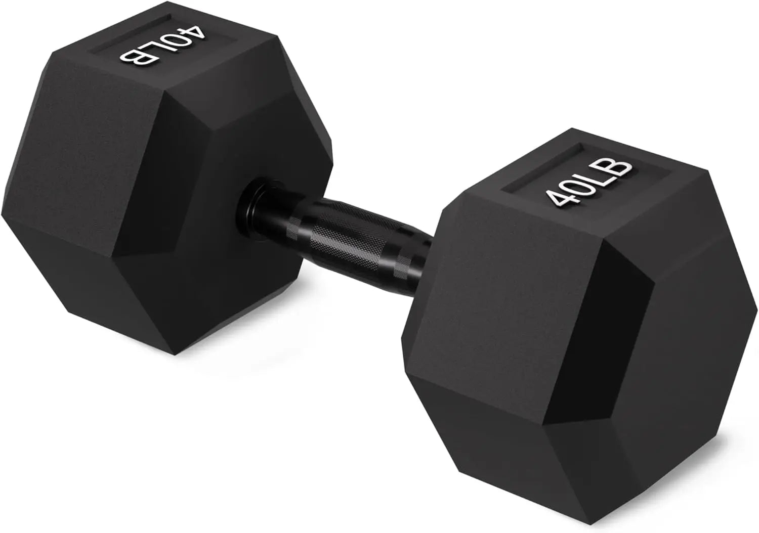 Rubber Encased Hex Dumbbell With Anti Slip Handle Dumbbells