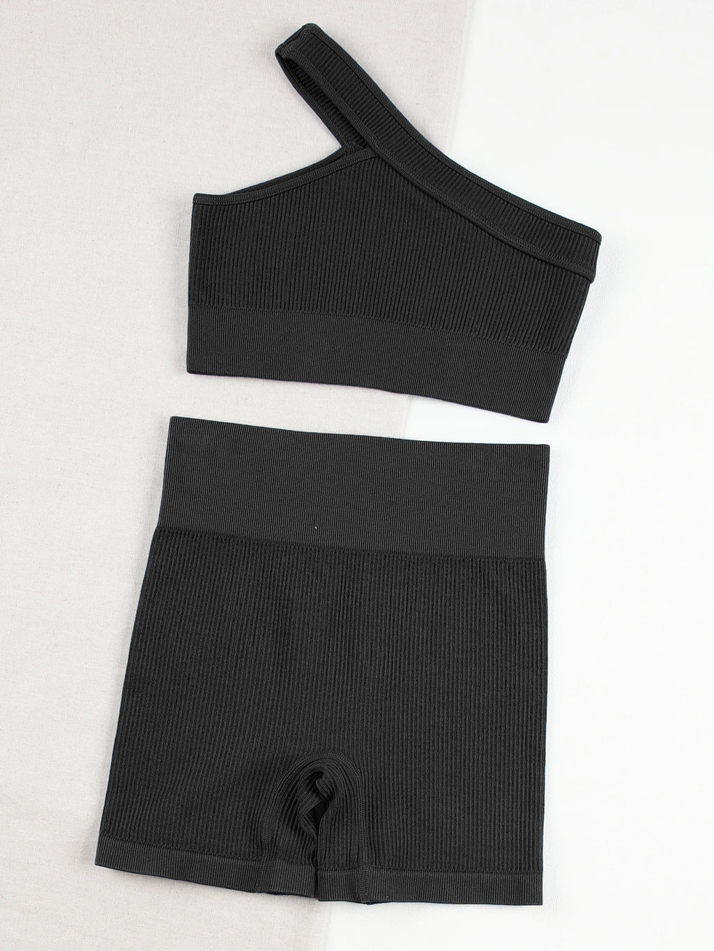 CHRLEISURE Seamless Sports Set Women Fitness Outfit Rib Yoga Suit Running Bra No Pad And Leggings