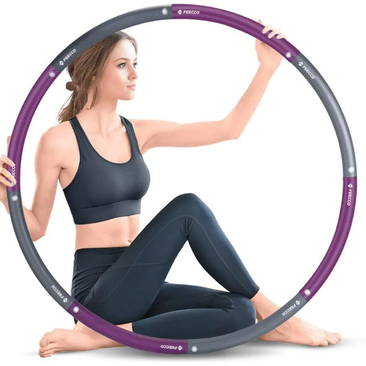 Weighted Fitness Hoop With 8 Detachable Sections For Weight Loss