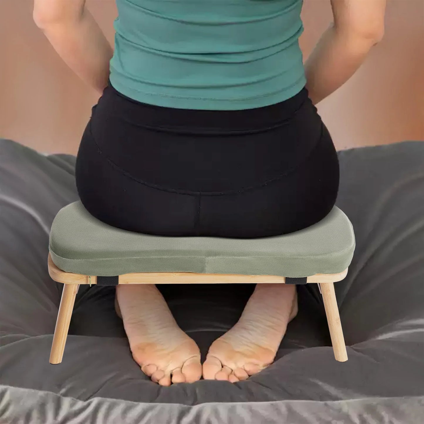 Foldable Meditation Bench Kneeling Stool For Home Yoga And Prayer